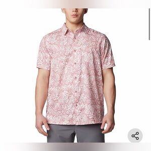 Columbia Men’s Super Slack Tide Camp Shirt Short Sleeve size L
